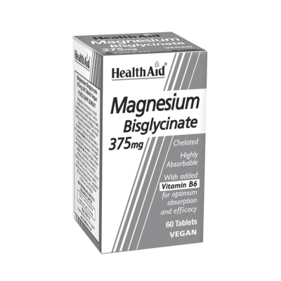 Health Aid Magnesium Bisglycinate 375mg 60 tabs